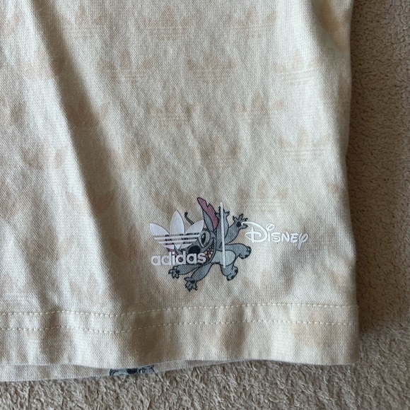 Adidas x Disney Stitch Cream Cropped Tee M Limited Edition - Picture 6 of 14